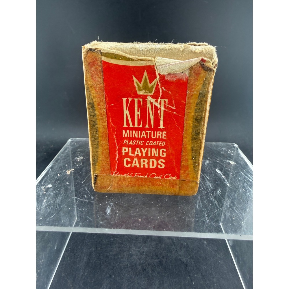 Vintage Kent Miniature Playing Cards Plastic Coated French Court Cards Travel